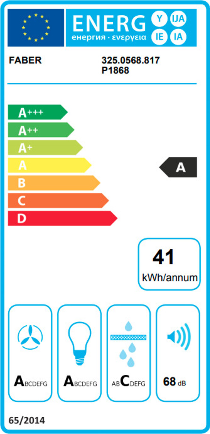 Aporrofitiras Tzaki Faber TSP X A60 2LS Inox 60 cm